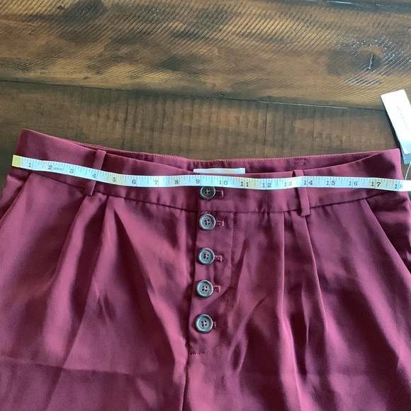 Wine 5 button Anthropologie trousers - Picture 6 of 8